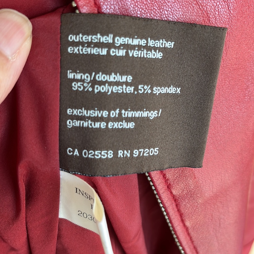 Danier Lambskin Leather Jacket - Picture 6 of 11